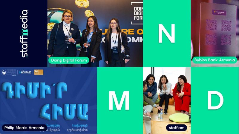 Ապրիլի MND | INKOMPASS 2025, Doing Digital Forum, Բիբլոս Բանկ Արմենիա, staff.am
