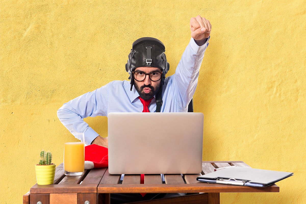 Businessman-in-his-office-with-pilot-hat