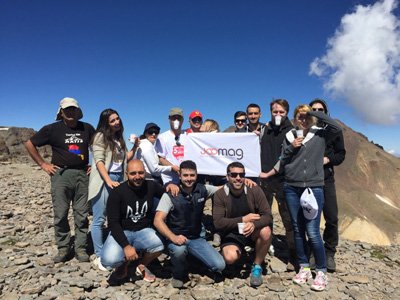 Joomag Armenia թիմը Արագածի գագաթին